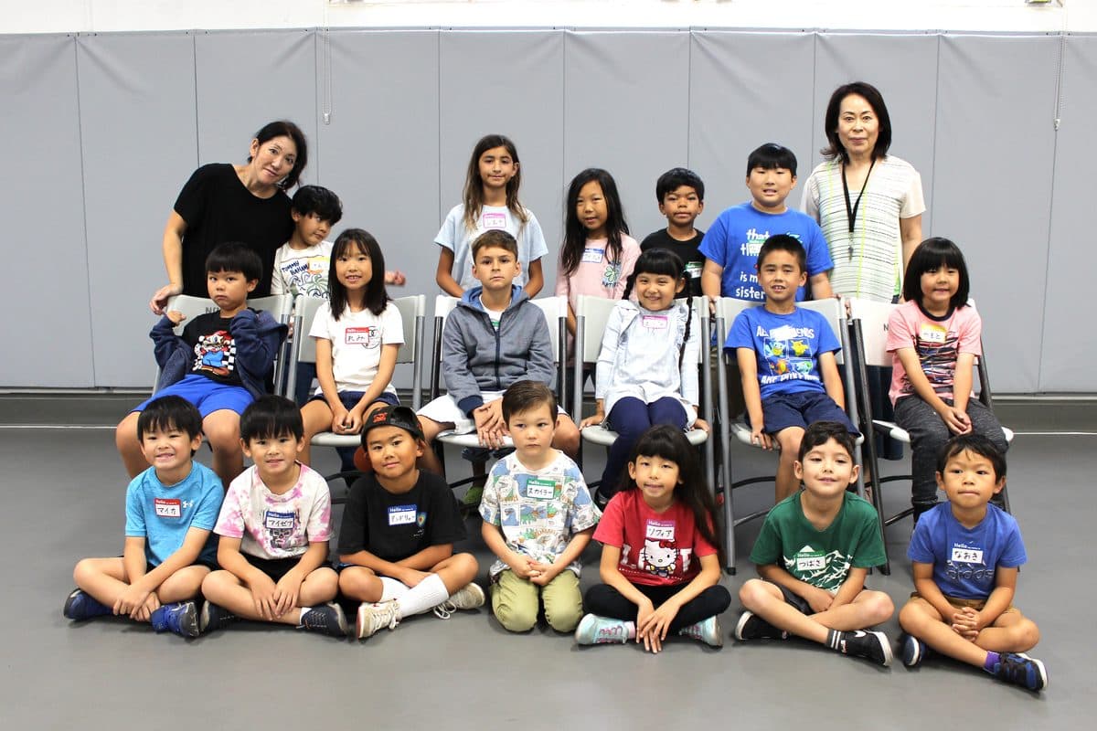 Level 1 students with their teacher